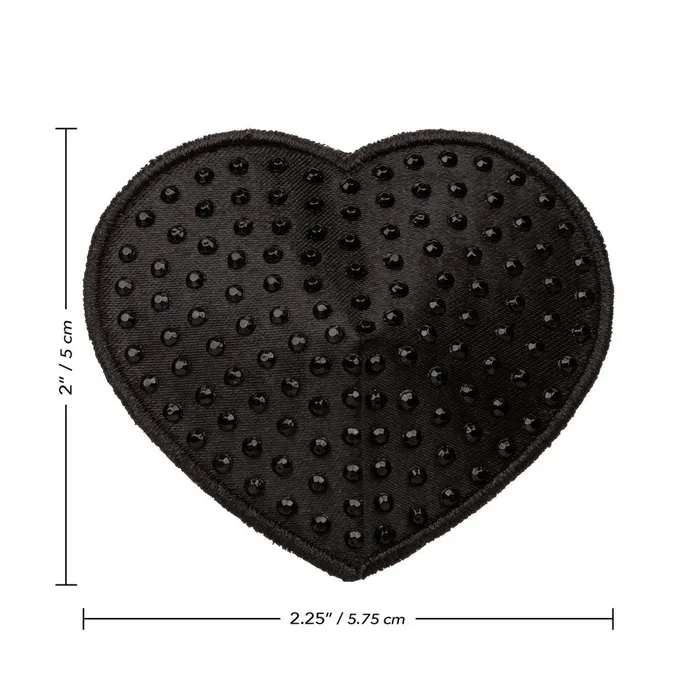 California Exotic Radiance Black Heart Pasties Anal