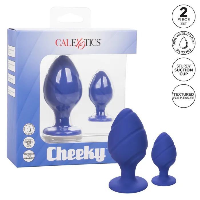 Cheeky Butt Plug Duo Purple California Exotic Anal Cheeky Butt Plug Duo Purple California Exotic Anal