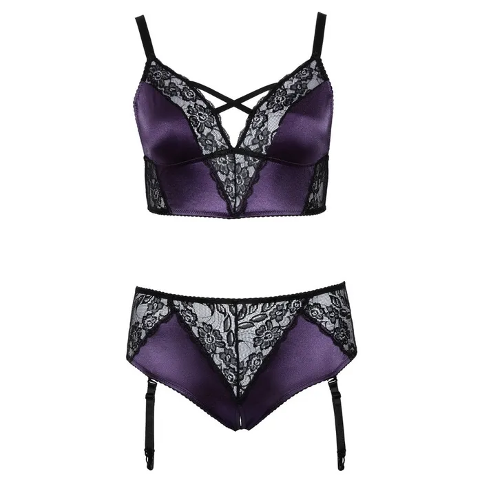 Cottelli Curves Bralette Suspender Set Cottelli Collection Anal