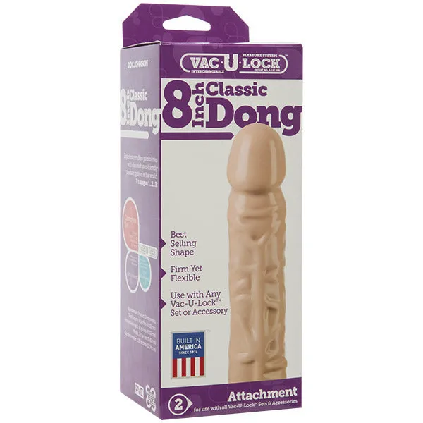 Doc Johnson Dildos VacULock Classic 8 Inch Dong Attachment Doc Johnson Dildos VacULock Classic 8 Inch Dong Attachment