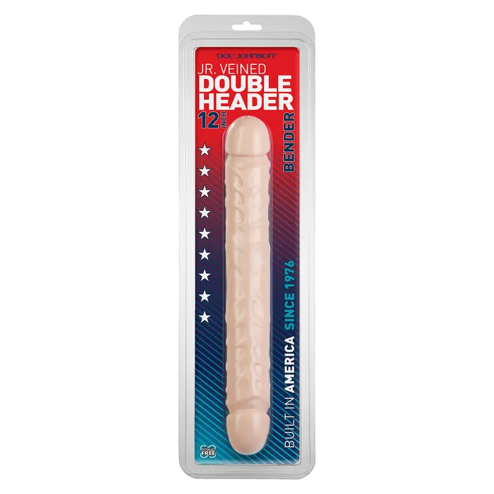 Doc Johnson Jr Veined Double Header 12 Inch Bender Dong Dildos Doc Johnson Jr Veined Double Header 12 Inch Bender Dong Dildos