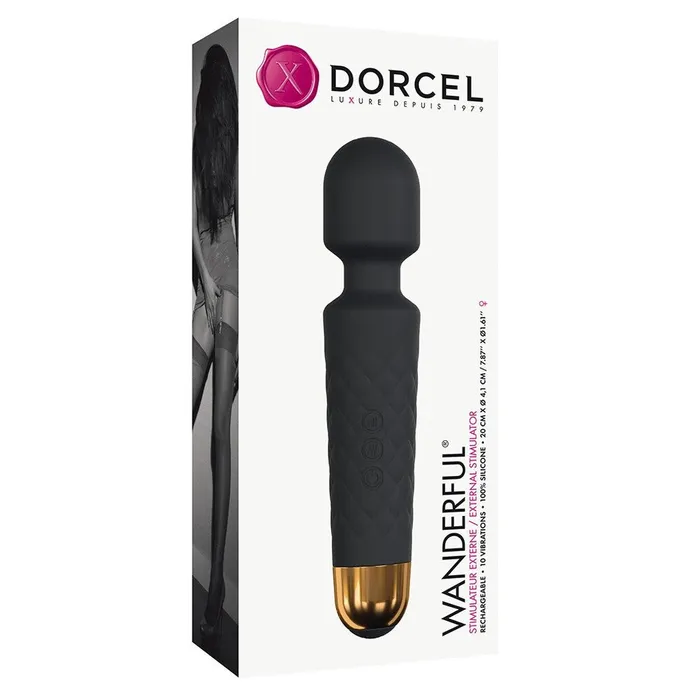 Dorcel Vibrators Dorcel Wanderful Wand Black Dorcel Vibrators Dorcel Wanderful Wand Black