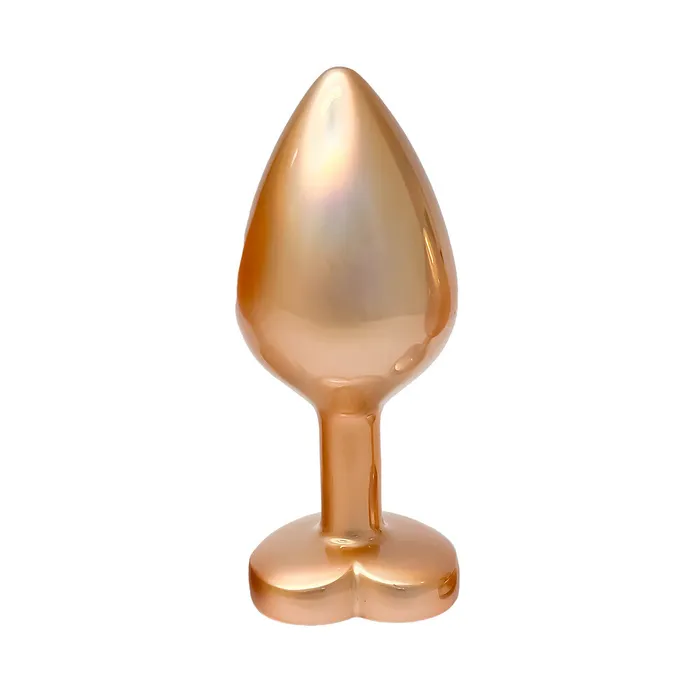 Dream Toys Anal Gleaming Love Pearl Gold Butt Plug Medium
