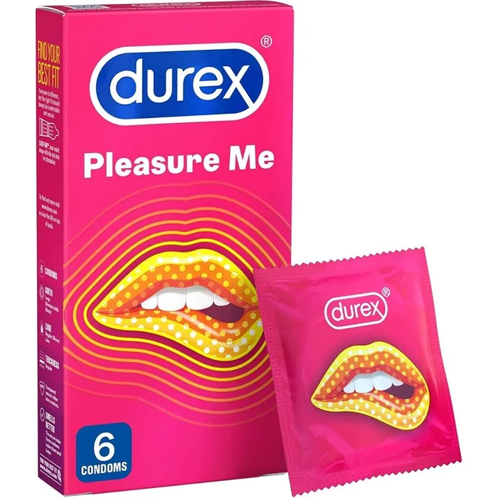 Durex Pleasure Me Ribbed And Dotted Condoms 6 Pack Durex Condoms Vibrators