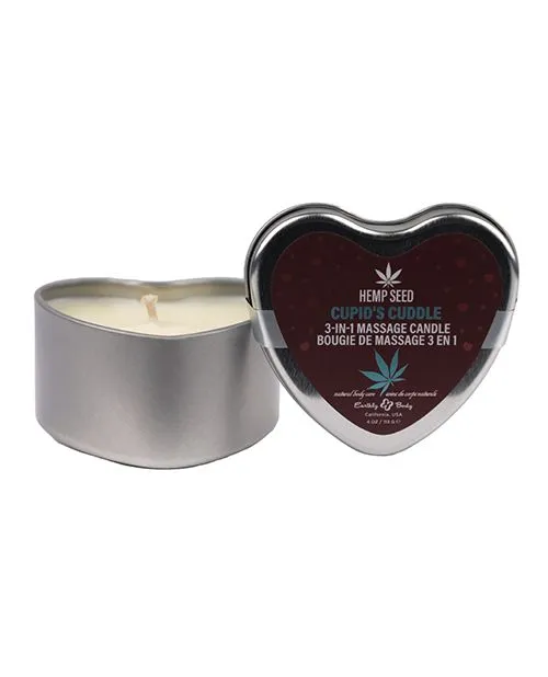 Earthly Body Female Sex Toys Earthly Body 3in1 Massage Heart Tin Candle