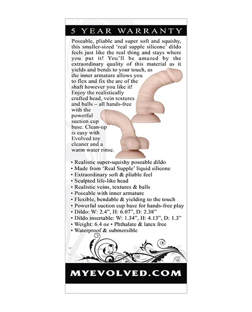 Evolved Real Supple Silicone Poseable 6 Dildo Evolved Dildos