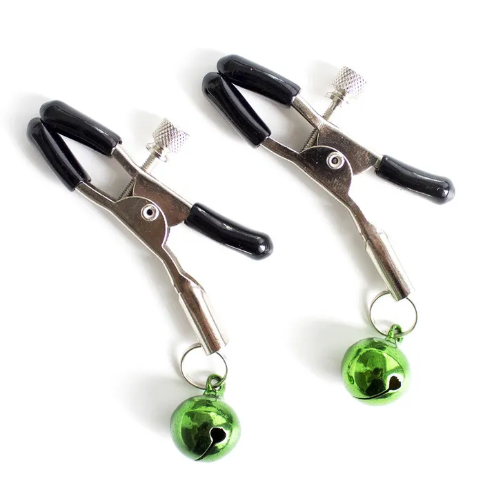 Female Sex Toys EROCOME Adjustable Bell Nipple Clamps 1 Bell