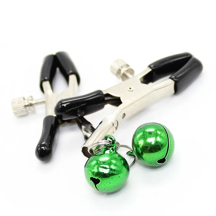 Female Sex Toys EROCOME Adjustable Bell Nipple Clamps 1 Bell