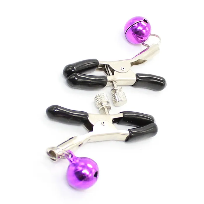 Female Sex Toys EROCOME Adjustable Bell Nipple Clamps 1 Bell