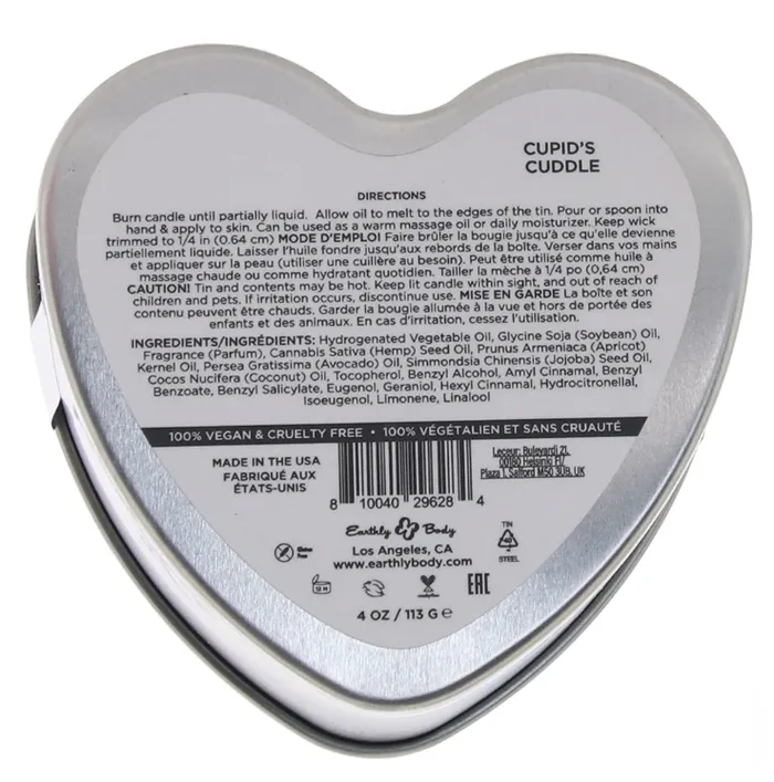 Female Sex Toys Seductive Pleasure Heartshaped 3in1 Hemp Seed Massage Candle Cuddle