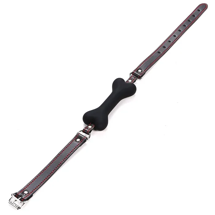 Hound Adjustable Dog Bone Soft Silicone Gags Kinkstasy Male Sex Toys