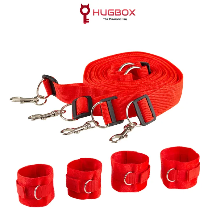 HUGBOX Bondage Kit Ataduras Cama Couples