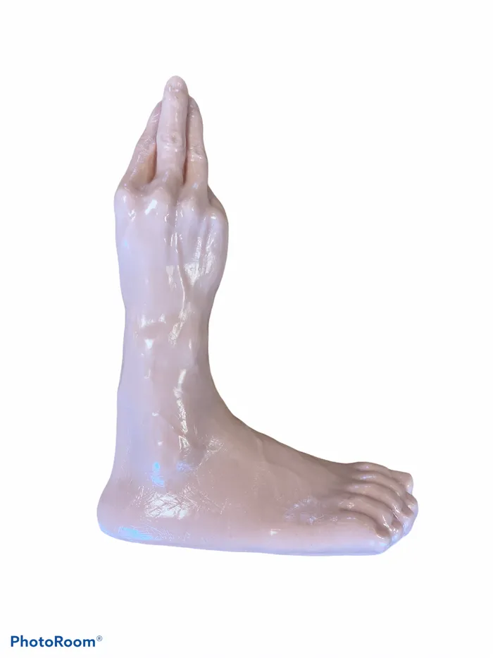 Huge Foot Fetish Dildo with Real Feel including Olivia Ocean Female Sex Toys