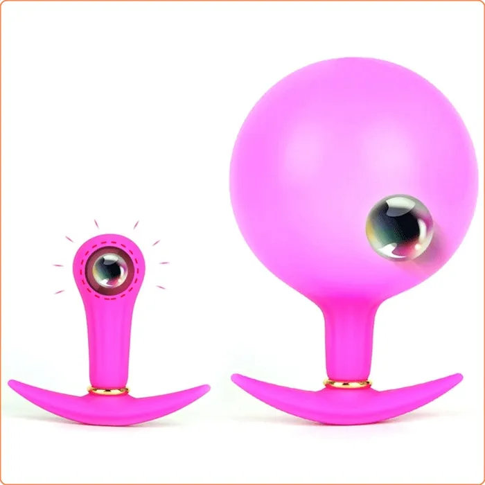 Inflatable Metal Ball Inside Butt Plug LoveLife SexToys Male Sex Toys