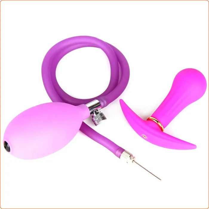 Inflatable Metal Ball Inside Butt Plug LoveLife SexToys Male Sex Toys