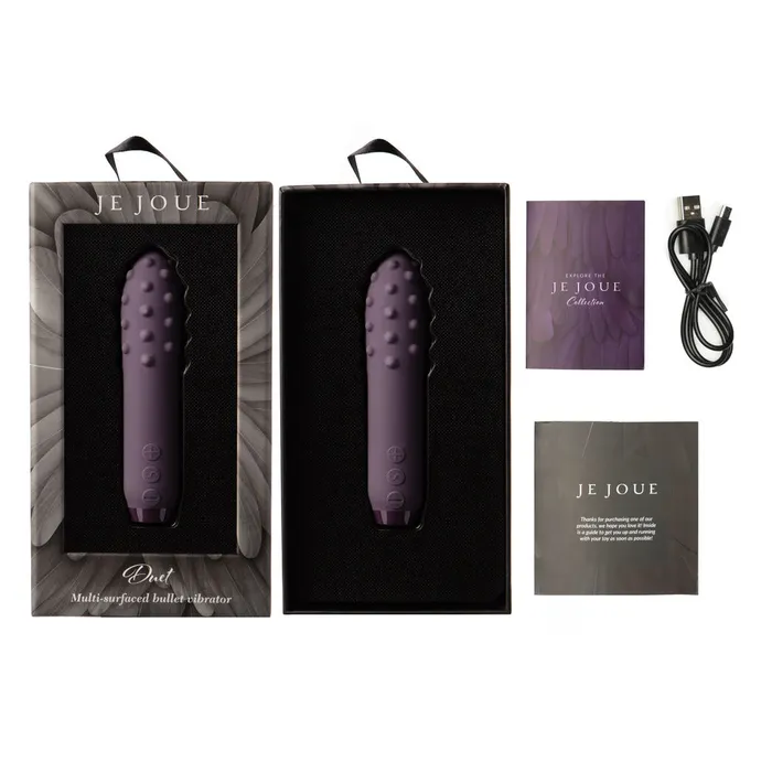 Je Joue Duet Multi Surfaced Bullet Vibrator Purple Je Joue Vibrators