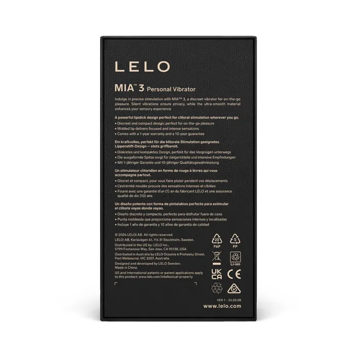 LELO Female Sex Toys LELO MIA 3 Personal Bullet Vibrator