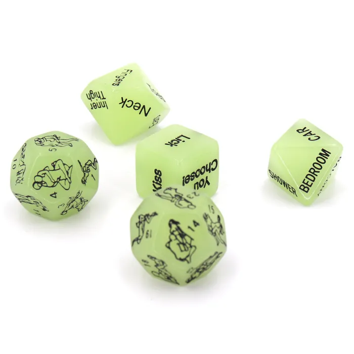 LoveLife SexToys Couples 5 Luminous Sex Position Dice