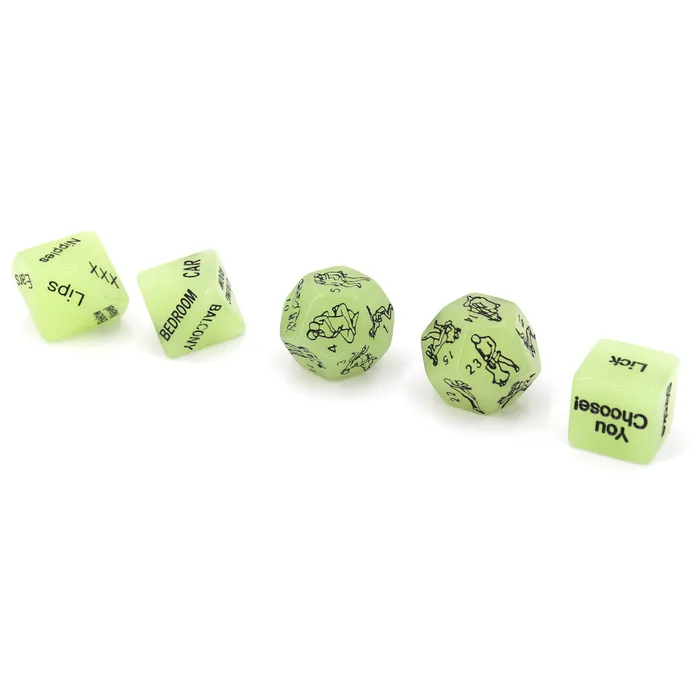 LoveLife SexToys Couples 5 Luminous Sex Position Dice