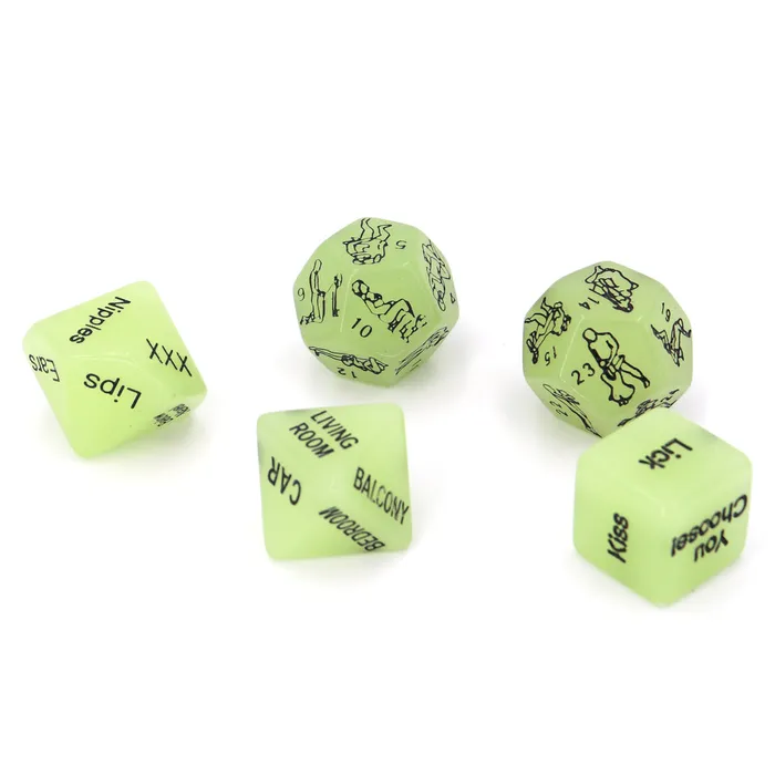 LoveLife SexToys Couples 5 Luminous Sex Position Dice