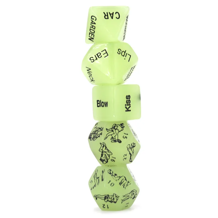 LoveLife SexToys Couples 5 Luminous Sex Position Dice