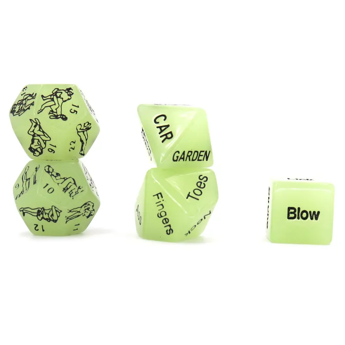 LoveLife SexToys Couples 5 Luminous Sex Position Dice