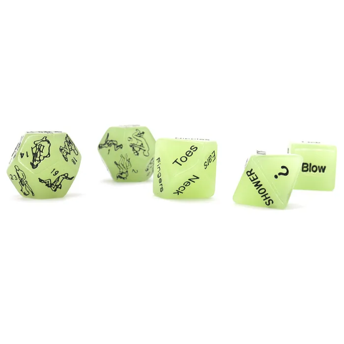 LoveLife SexToys Couples 5 Luminous Sex Position Dice