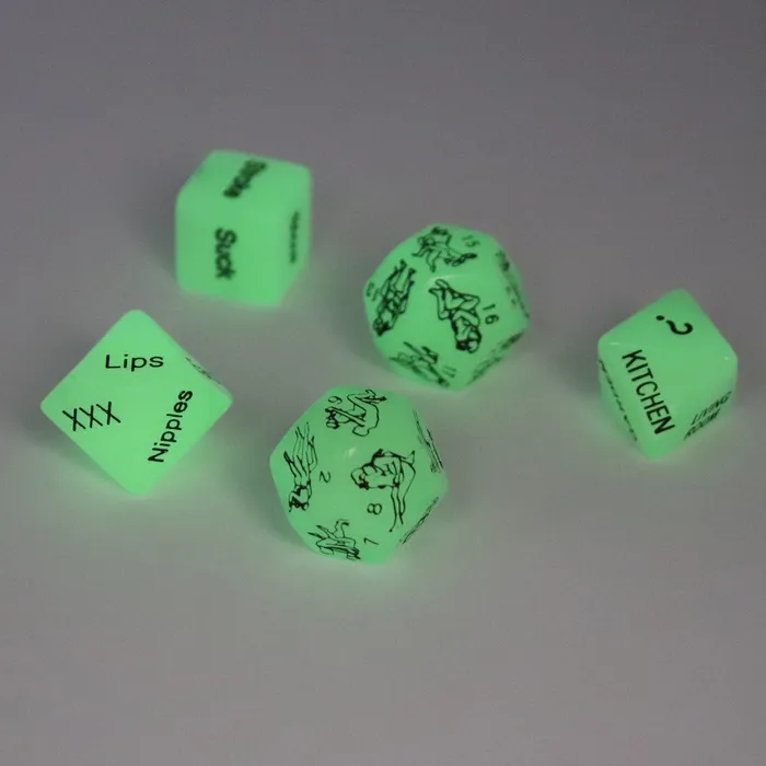 LoveLife SexToys Couples 5 Luminous Sex Position Dice