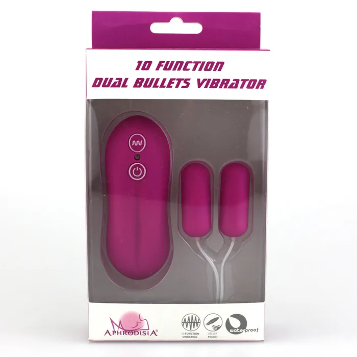 LoveLife SexToys Female Sex Toys 10 Function Dual Bullets Vibrator