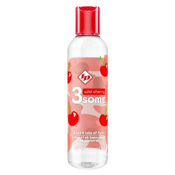 Lubricants ID 3some Wild Cherry 3 In 1 Lubricant 118ml ID Lube