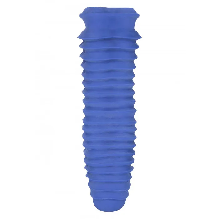 Male Sex Toys Apollo Stroker Closed End Textured Masturbator Blue California Exotic