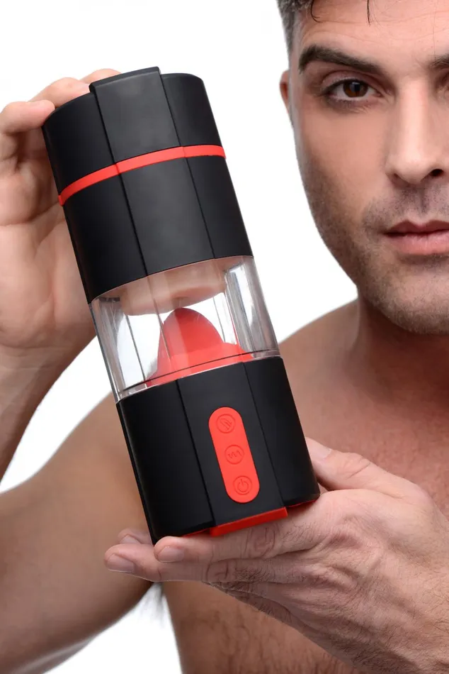 Male Sex Toys Flicking Tongue Masturbator An Oral Sex Simulator Dick Stroker Lovebotz
