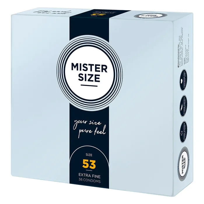 Male Sex Toys Mister Size Mister Size 53mm Your Size Pure Feel Condoms 36 Pack Male Sex Toys Mister Size Mister Size 53mm Your Size Pure Feel Condoms 36 Pack