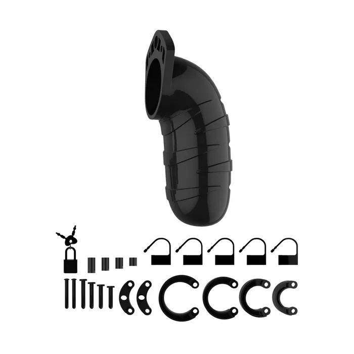 Male Sex Toys Shots Toys Man Cage 05 Male 55 Inch Black Chastity Cage