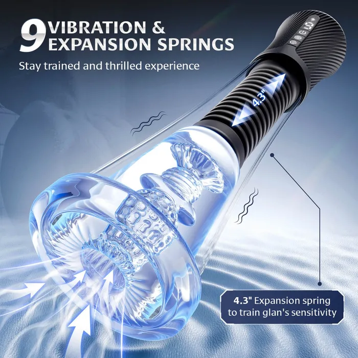 Male Sex Toys Sohimi LACH 3 in 1 Vibrating and Suction Male Penis Pump Sex Toy