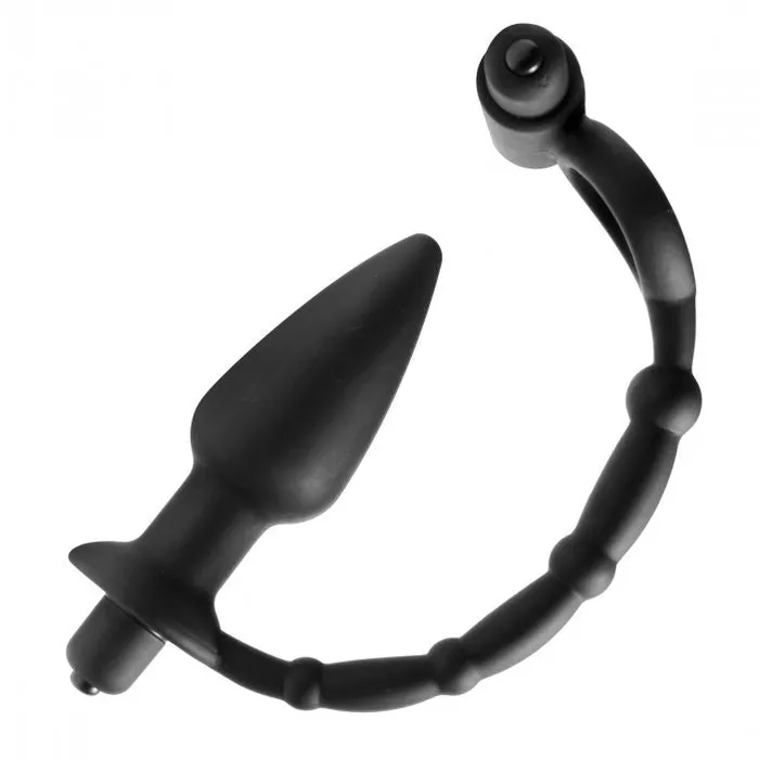 Master Series Male Sex Toys Viaticus Dual Cock Ring And Anal Plug Vibrator Master Series Male Sex Toys Viaticus Dual Cock Ring And Anal Plug Vibrator
