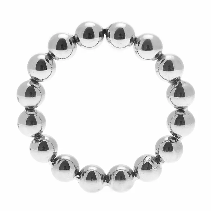 Meridian Stainless Steel Beaded Cock Ring ML Master Series Male Sex Toys