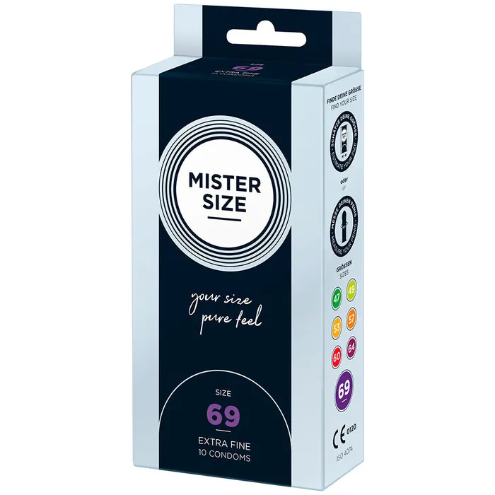 Mister Size Male Sex Toys Mister Size 69mm Your Size Pure Feel Condoms 10 Pack Mister Size Male Sex Toys Mister Size 69mm Your Size Pure Feel Condoms 10 Pack