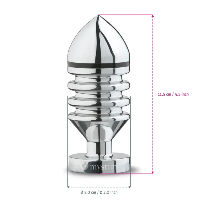 MyStim MyStim Hector Helix Large Aluminium Butt Plug Anal
