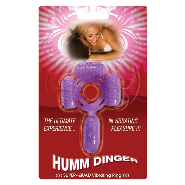 NALPAC SUPER QUAD VIBRATING COCK RING PURPLE Male Sex Toys