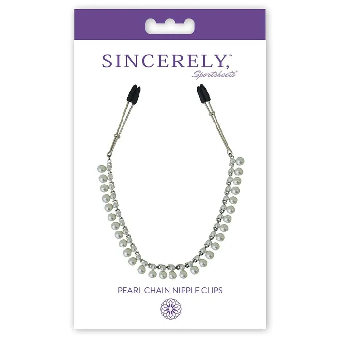 Nipple Clitoral Toys Olivia Ocean Sincerely Pearl Chain Nipple Clips