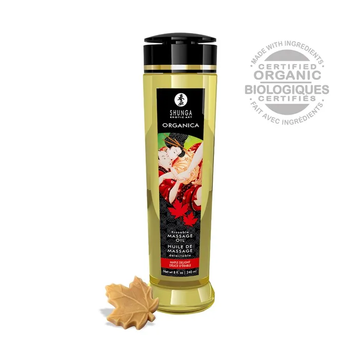Olivia Ocean Couples Shunga Massage Oil Organica Maple Delight