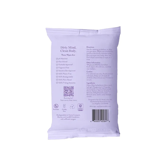 Personal Fav Personal Fav Play Flushable Intimate Wipe 10pk Couples
