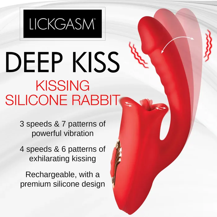 Play Hard Deep Kiss Kissing Silicone Rabbit XR Brands Female Sex Toys