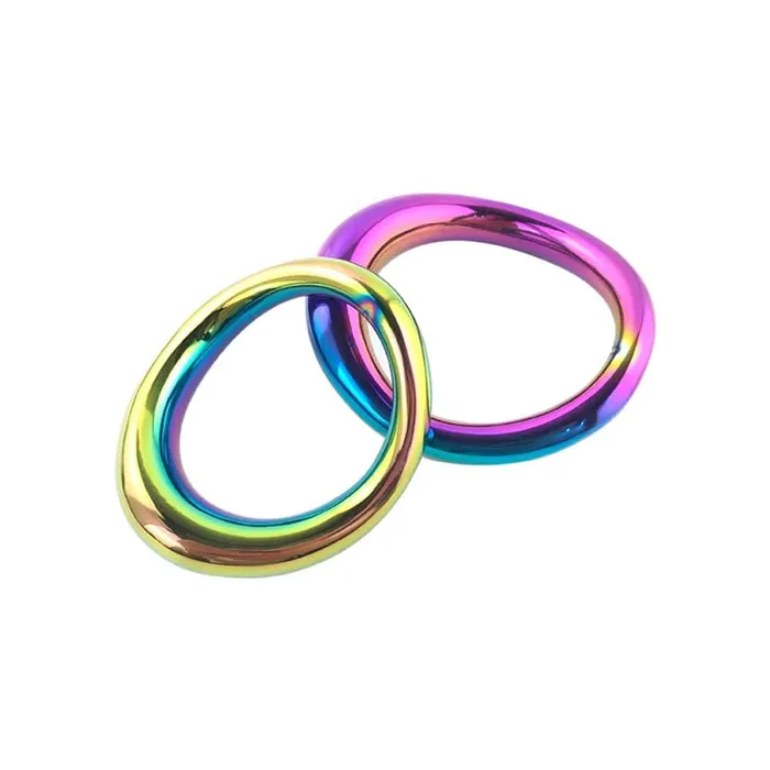 Plesur Stainless Steel Rainbow Bumper 134 CRing Plesur Male Sex Toys