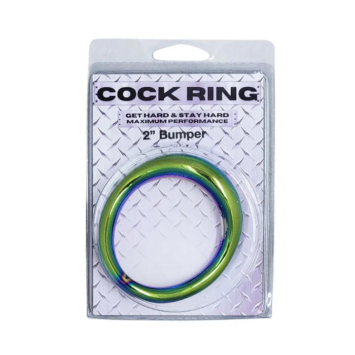 Plesur Stainless Steel Rainbow Bumper 134 CRing Plesur Male Sex Toys