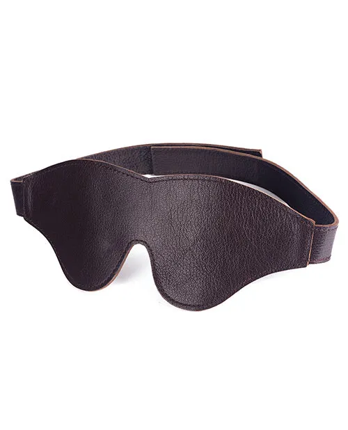 Restraints Spartacus Leather Brown Leather Classic Cut Blindfold