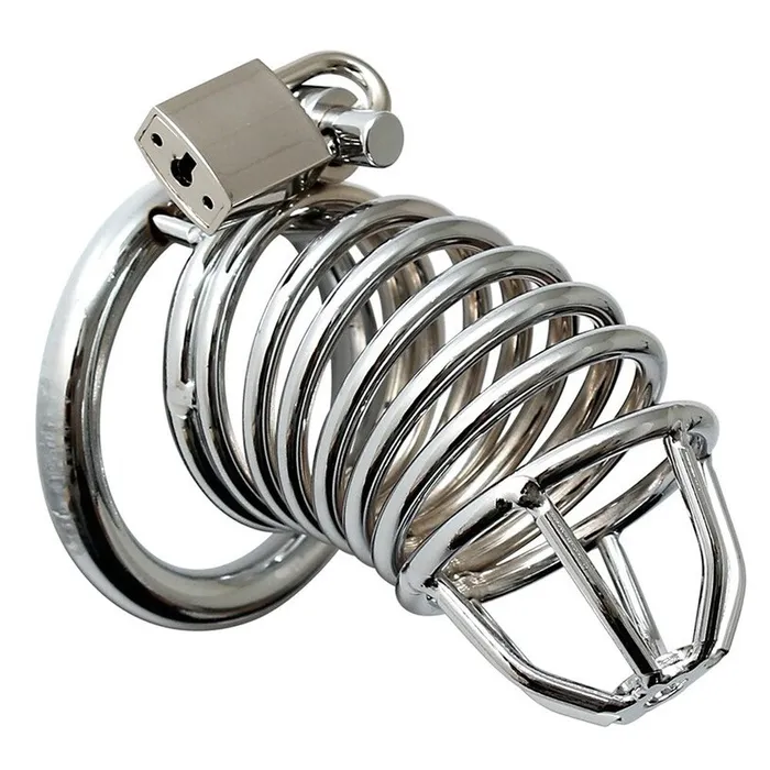 Rimba Chrome Chastity Cock Cage Male Sex Toys