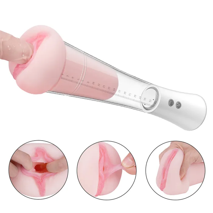 SHANDE Male Sex Toys 2 IN 1 Penis Pump With Masturbator