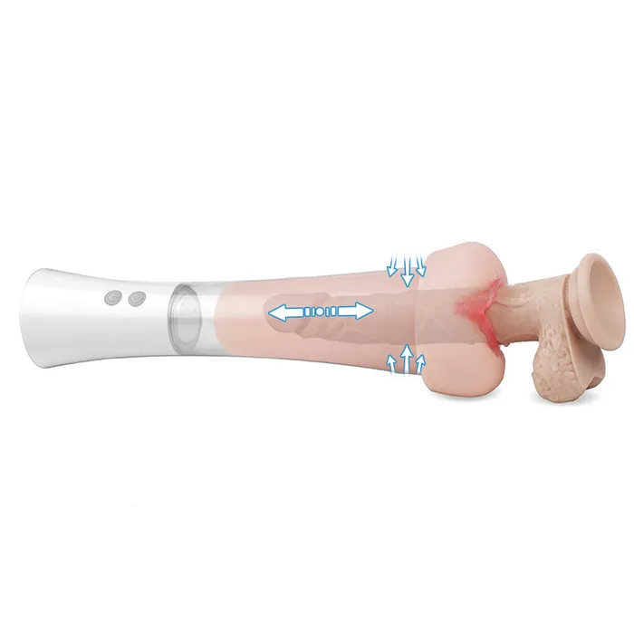 SHANDE Male Sex Toys 2 IN 1 Penis Pump With Masturbator